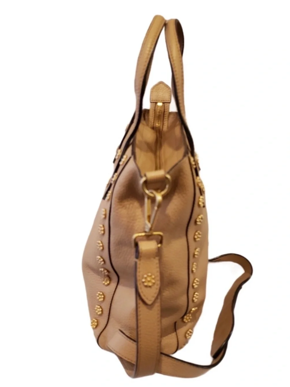 Annabel Ingall Daisy Leather Studded Crossbody Tote
